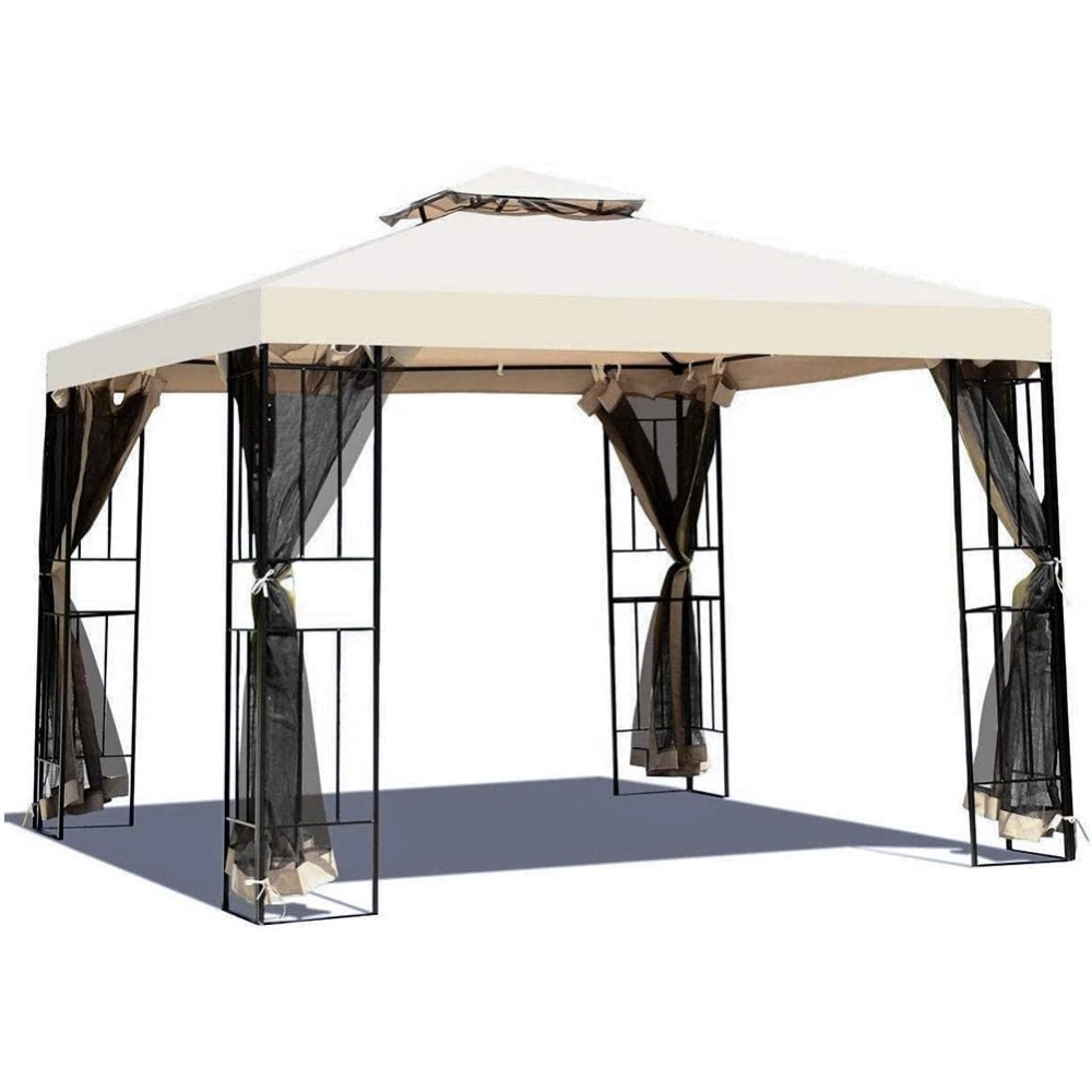 Gazebo for Patios Outdoor Gazebo with Mosquito Netting and Curtains Outdoor Privacy Screen for Deck Backyard