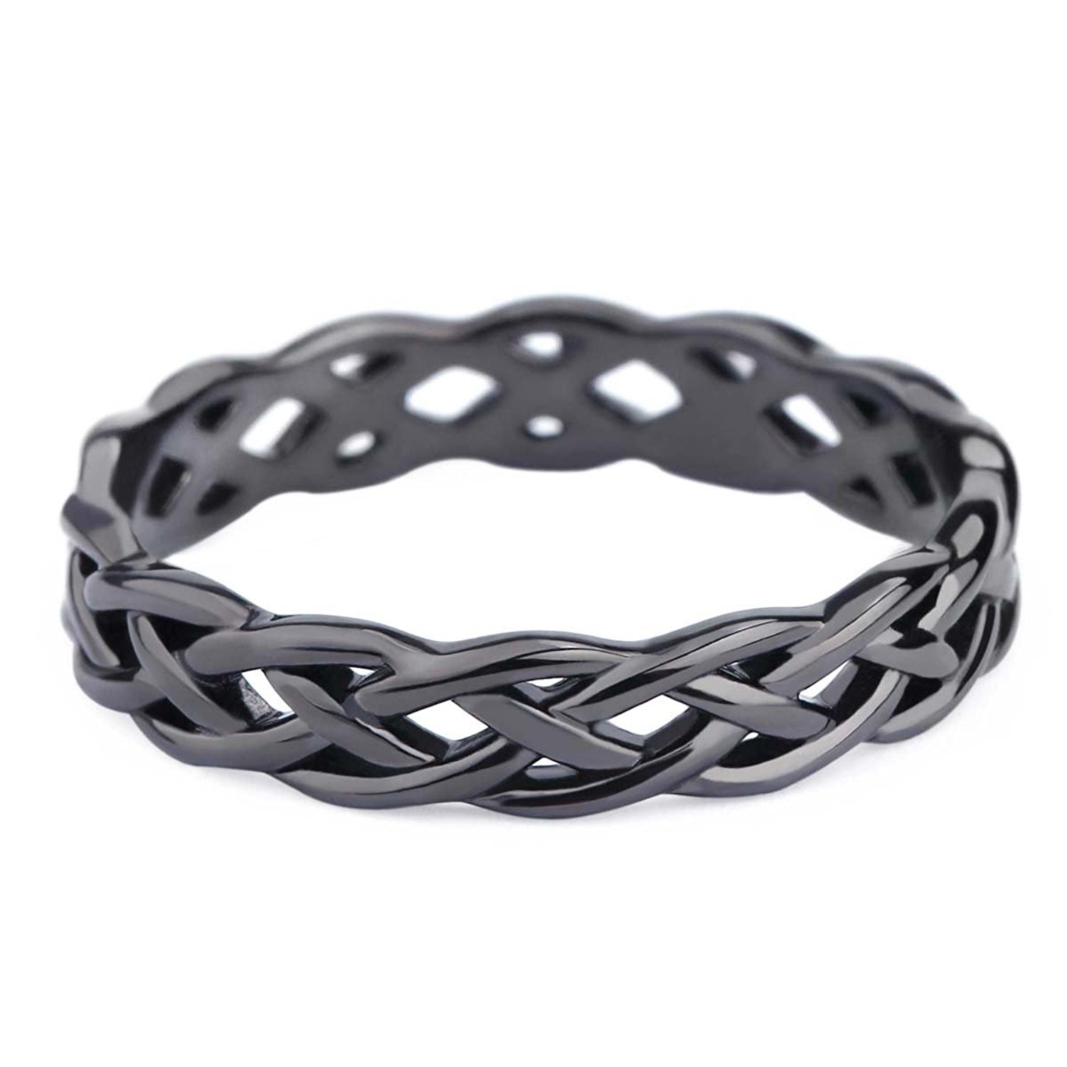 925 Sterling Silver Ring 4mm Eternal Celtic Wedding Ring