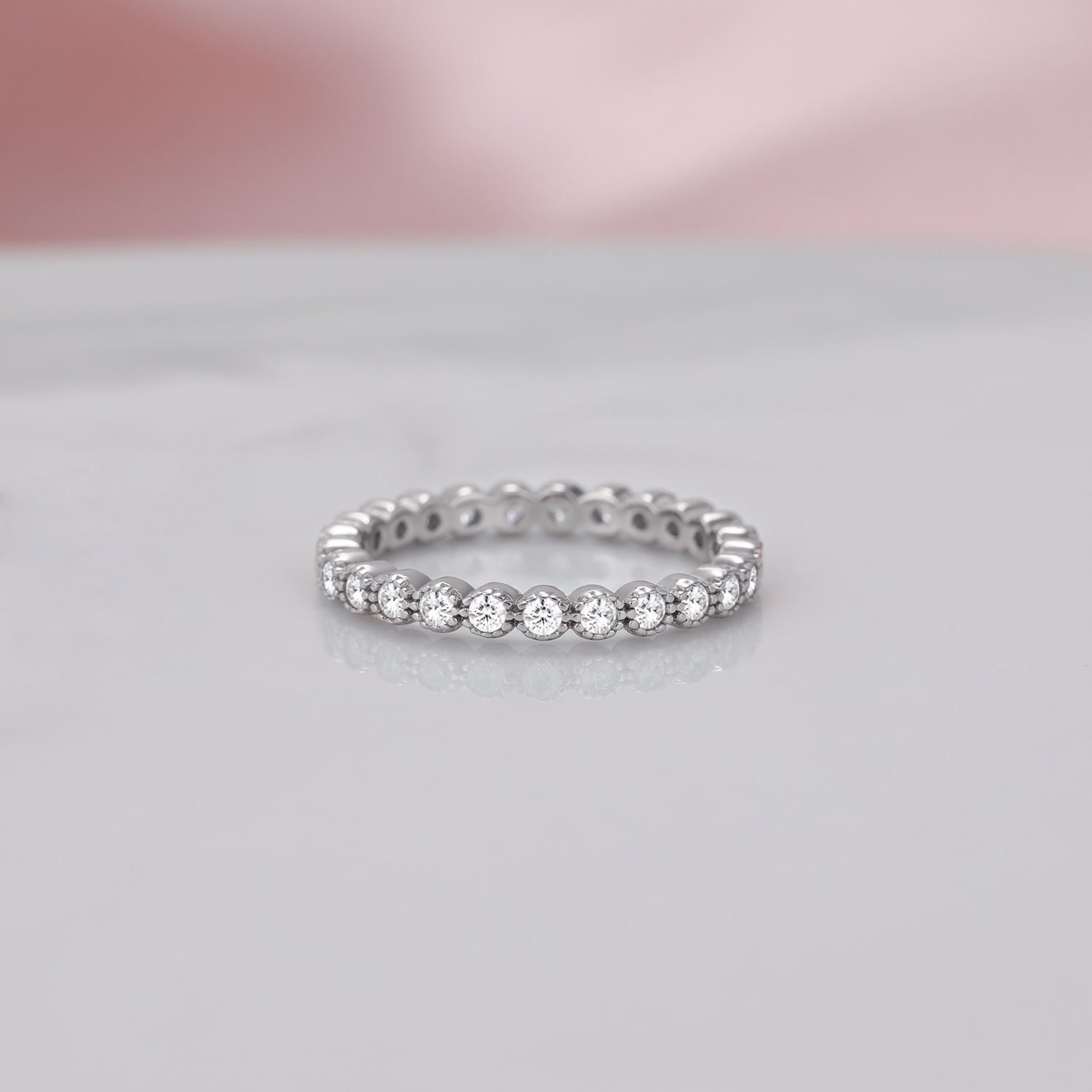 925 Sterling Silver Women's Wedding Ring Stackable ring