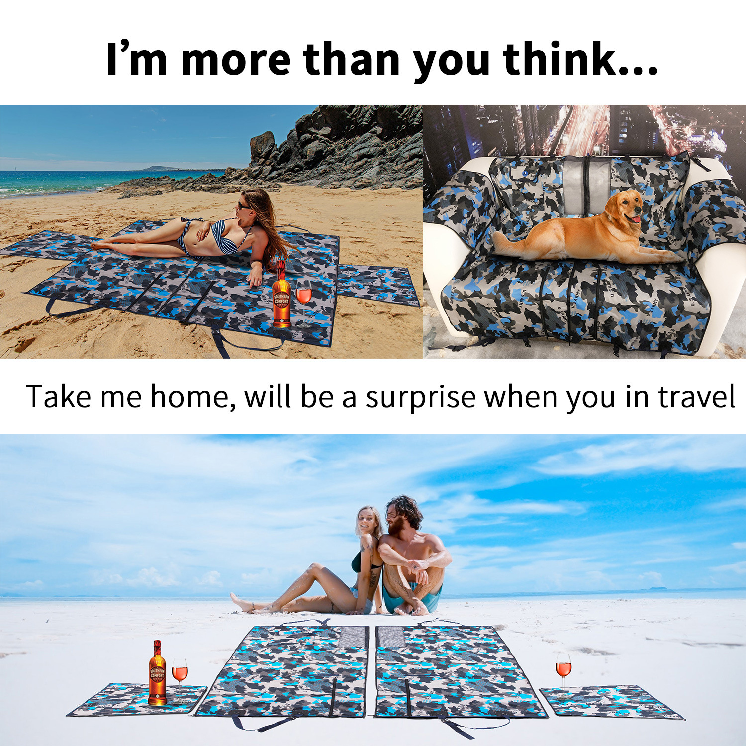 Pet dog waterproof hammock non-slip durable soft back car seat cover pet car mat