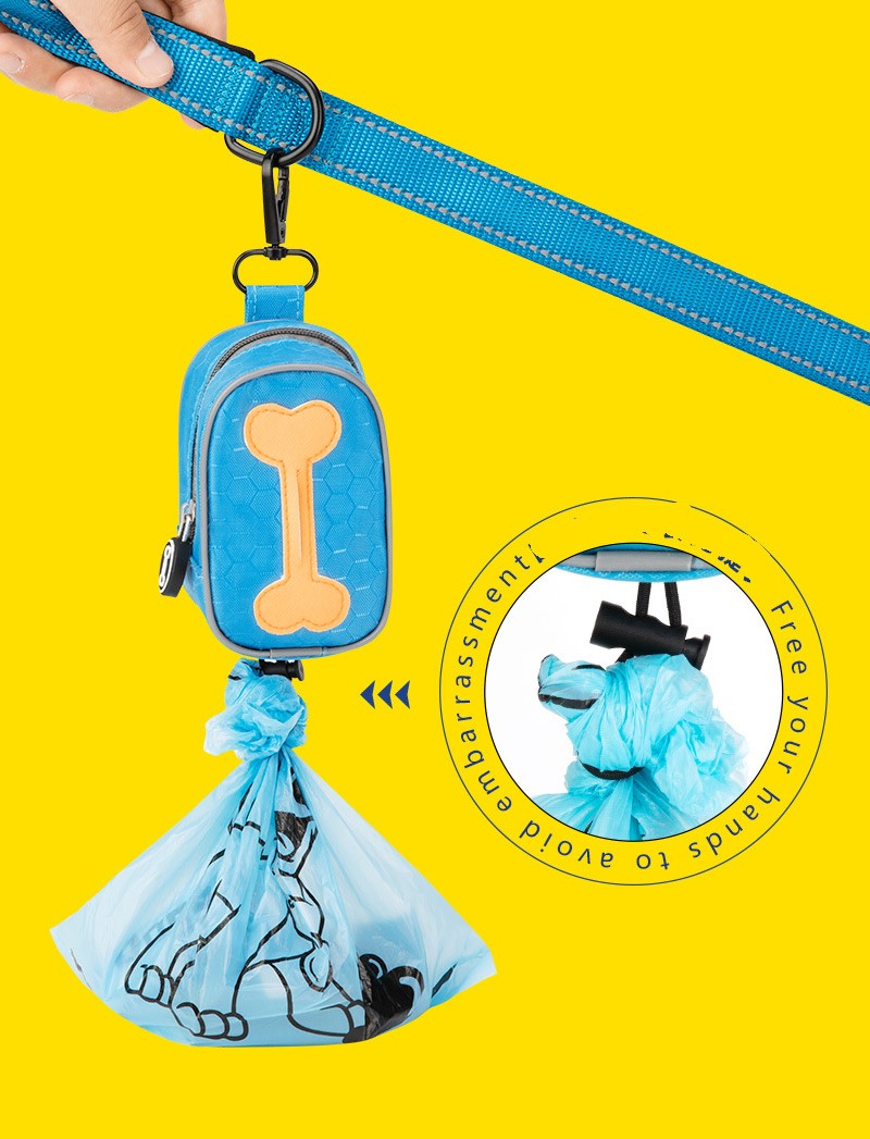Outdoor bulk portable  walking pet poo poo litter litter bag holder dispenser