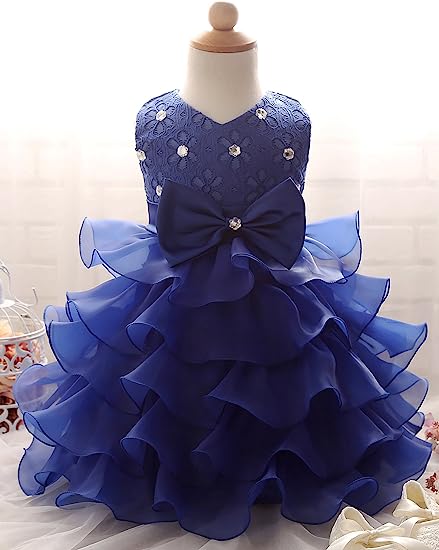 Summer hot girls' dress Beaded Princess Children's Evening Dress Ruffled lace party tulle