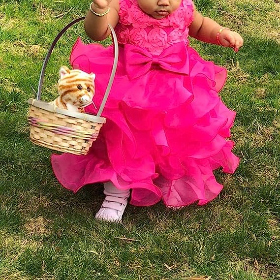 Hot three-dimensional Rose Princess dress multi-layer mesh pompadour skirt Flower child dress lace tutu
