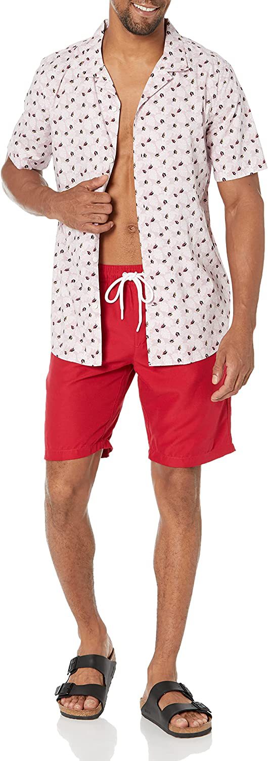 Essentials Men's 9" Quick-Dry Swim Trunk