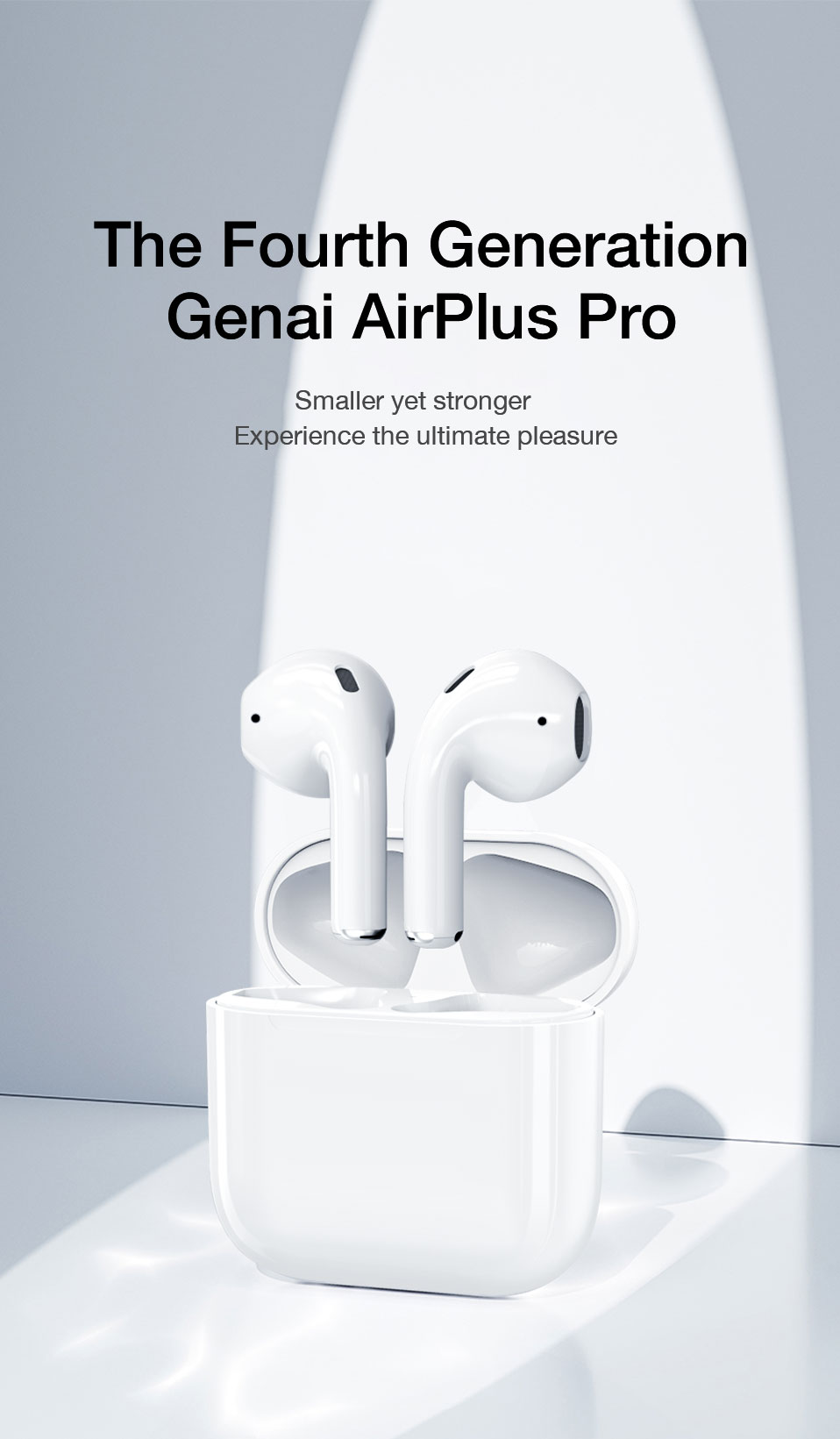 Wireless Charging Box Earphone, Waterproof Lossless Sound Quality Stable Connection Less Transmission Delay, for Gaming