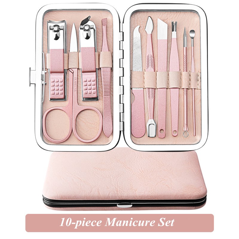 Professional Tool Multifunction Portable Manicure Set,  Stainless Steel Material  Multifunction Portable, for Girls