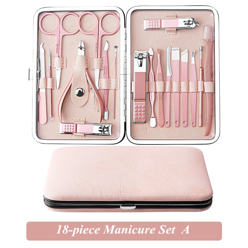 Professional Tool Multifunction Portable Manicure Set,  Stainless Steel Material  Multifunction Portable, for Girls