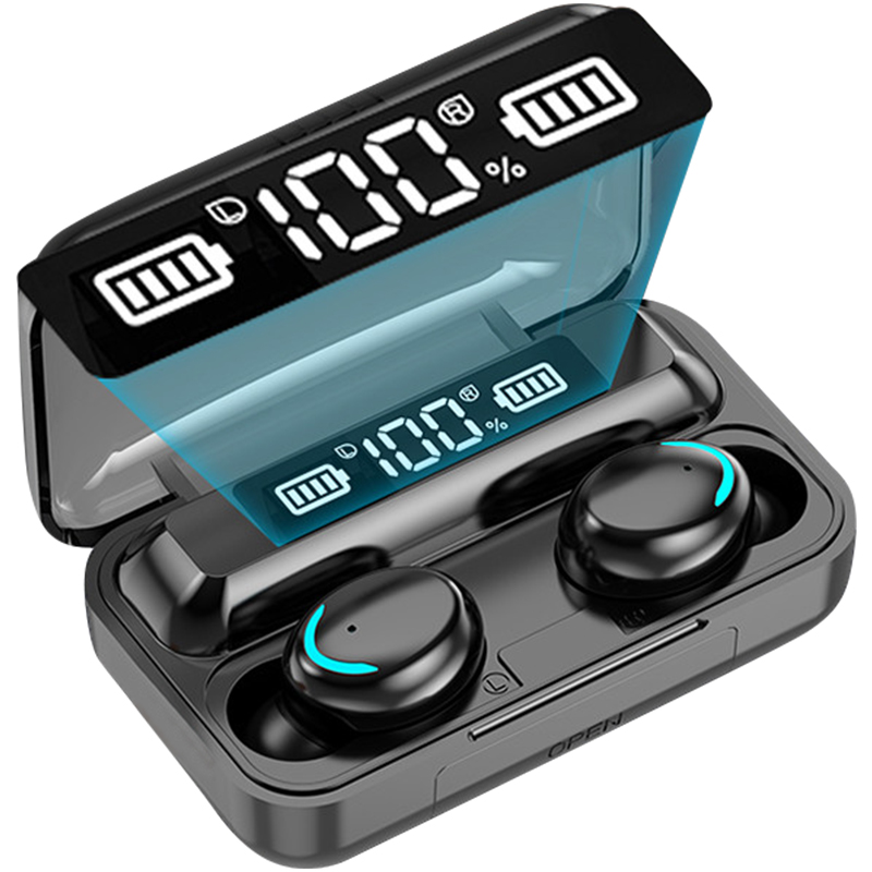 Hifi Stereo Earbuds, Waterproof Wireless Sweatproof Light Comfortable Noise Reduction Sound Quality, for Sports