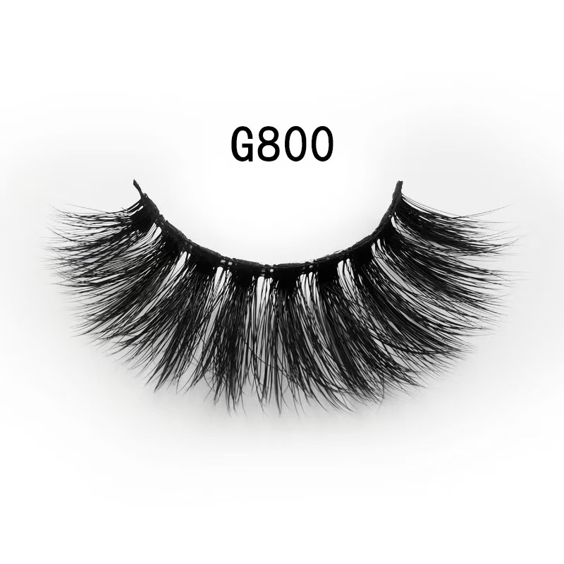 3D Mink Fur Fake Eyelashes 5 Pairs Natural Dense Fake Eyelashes
