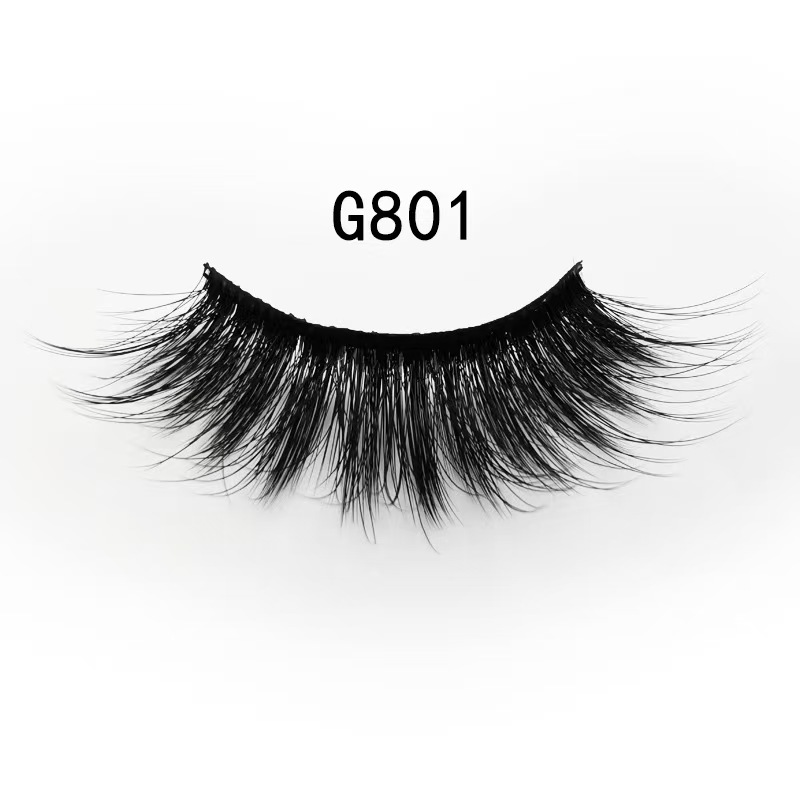 3D Mink Fur Fake Eyelashes 5 Pairs Natural Dense Fake Eyelashes