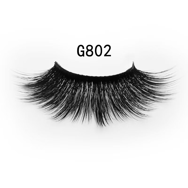 3D Mink Fur Fake Eyelashes 5 Pairs Natural Dense Fake Eyelashes