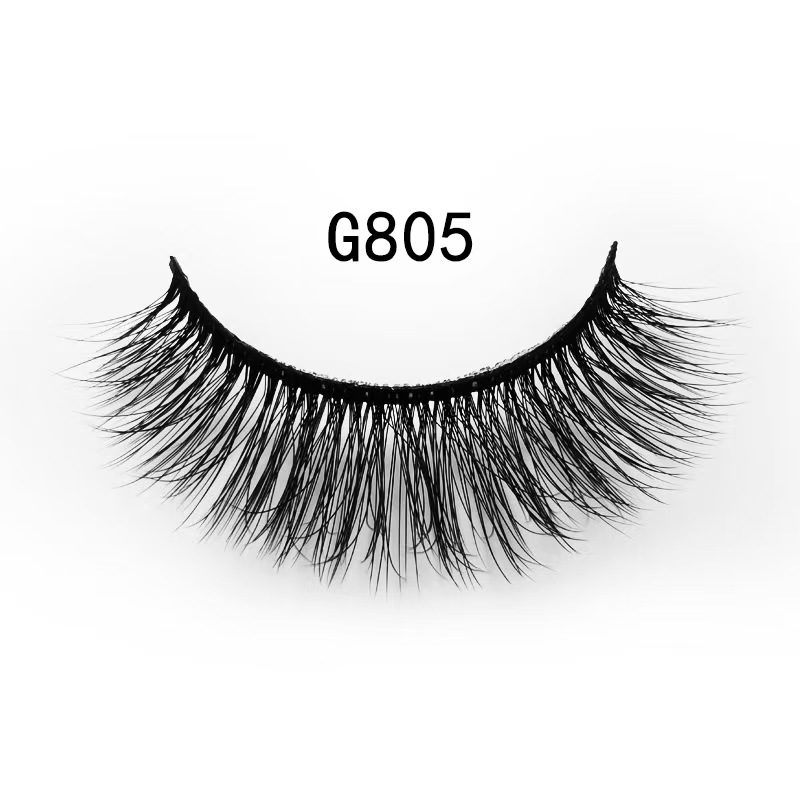 3D Mink Fur Fake Eyelashes 5 Pairs Natural Dense Fake Eyelashes