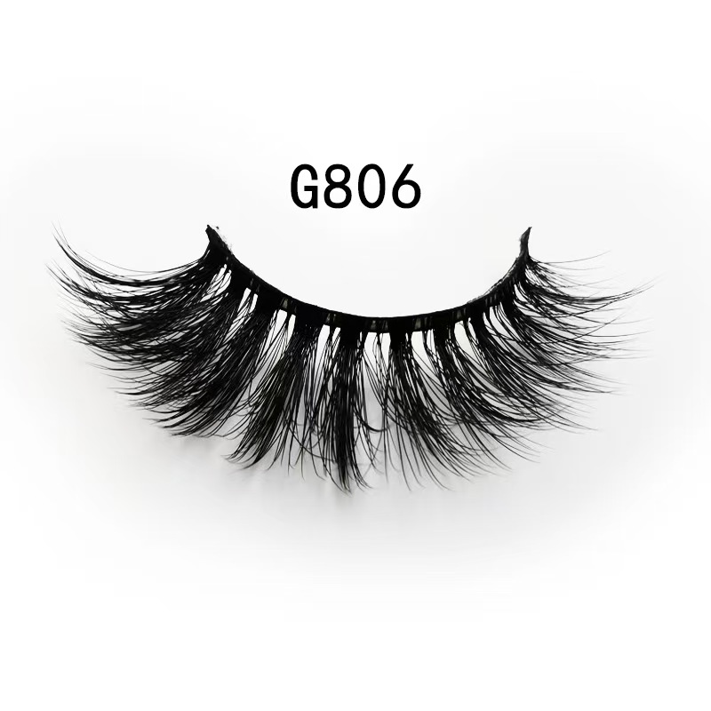 3D Mink Fur Fake Eyelashes 5 Pairs Natural Dense Fake Eyelashes