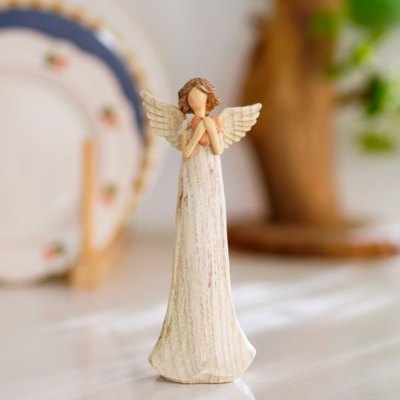 Praying Angel  Resin Crafts Sculptures Home Decoration Angel Figurines Statues 