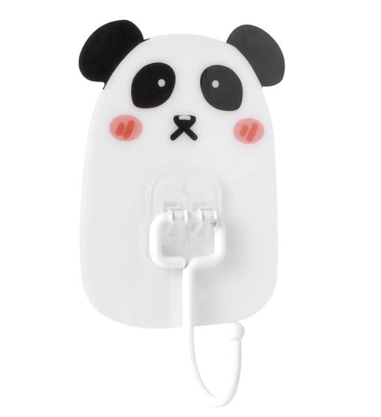 Plastic strong cute cartoon transparent acrylic adhesive wall hook for hanging