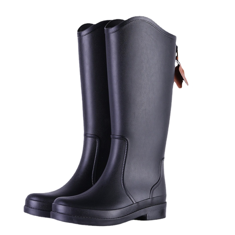 High Barrel Rain Boots Women's Wear Women's Anti Slip And Waterproof Fashionable Rain Shoes