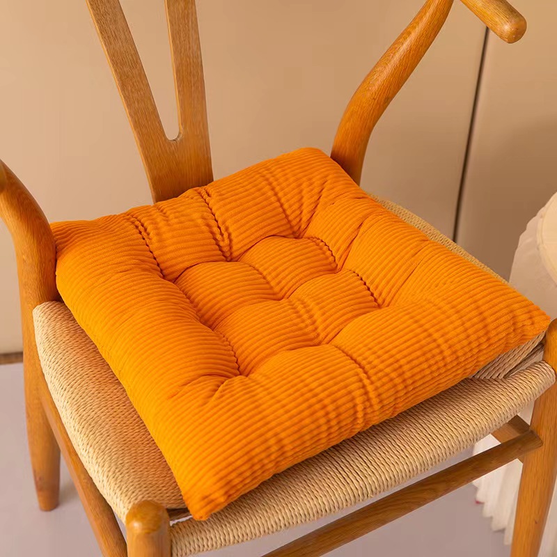 New Popular Thickened Solid Color Corduroy Seat Cushion (1 piece)