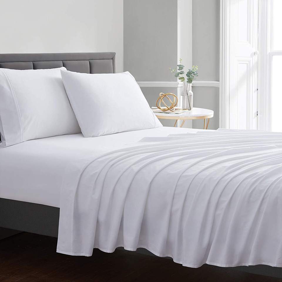 4 Piece Bed Sheet, Anti Wrinkle Anti Fade Anti Stain Low Allergy Microfiber Comfortable Skin-friendly, for Home