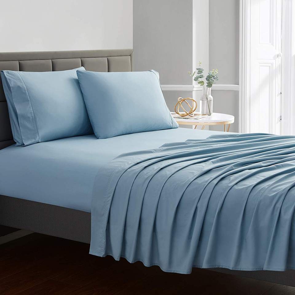 4 Piece Bed Sheet, Anti Wrinkle Anti Fade Anti Stain Low Allergy Microfiber Comfortable Skin-friendly, for Home