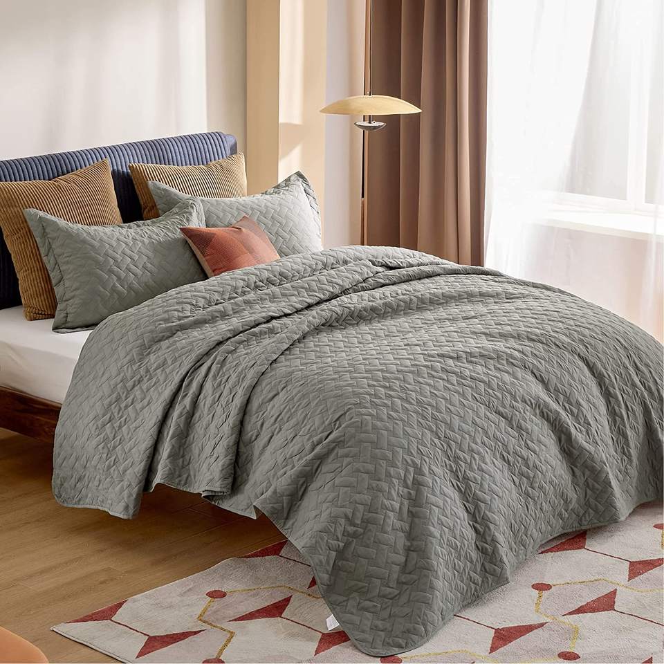 Bedding Set, Super Soft Microfiber Polyester fiber Soft Comfortable Ergonomic Design Lightweight Durable, for Home