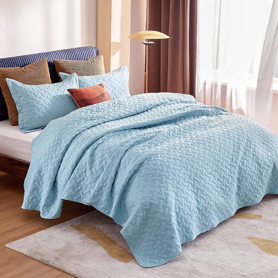 Bedding Set, Super Soft Microfiber Polyester fiber Soft Comfortable Ergonomic Design Lightweight Durable, for Home