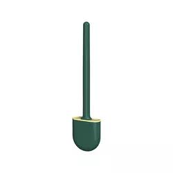 Bathroom Brush Toilet Cleaner with Holder Set, Detachable Wall Mounted Silicone Material Small Size, for Home