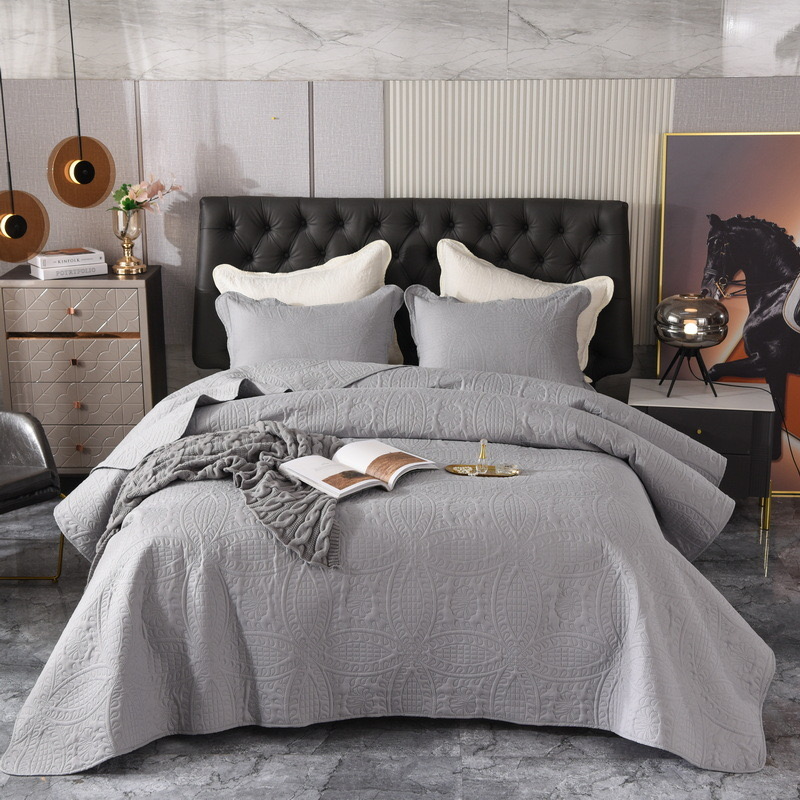 Bedspread Set Quilting Microfiber  Direct Bedding Quilts Coverlet for Bedroom Quilt 3pcs Set