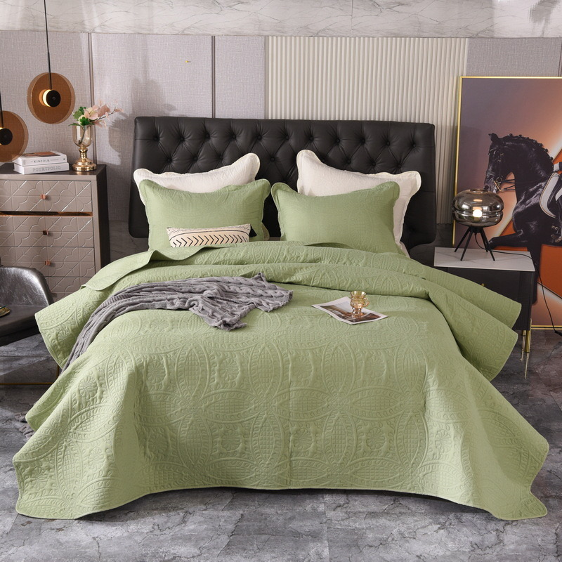Bedspread Set Quilting Microfiber  Direct Bedding Quilts Coverlet for Bedroom Quilt 3pcs Set