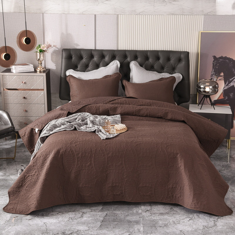 Bedspread Set Quilting Microfiber  Direct Bedding Quilts Coverlet for Bedroom Quilt 3pcs Set