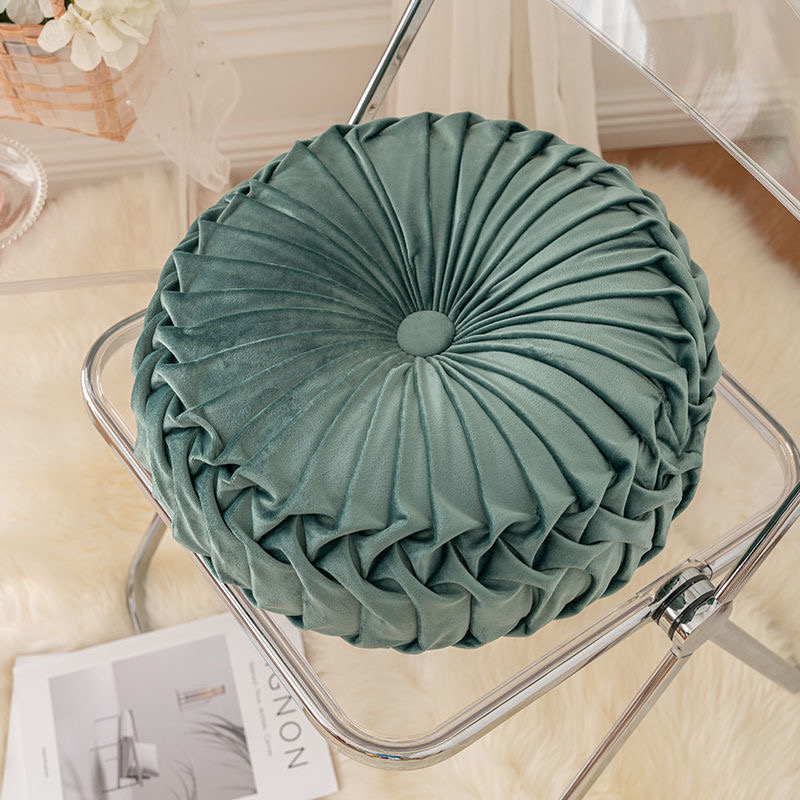 Modern Round Pumpkin Pillow - Flannel Decorative Cushion for Home Decor