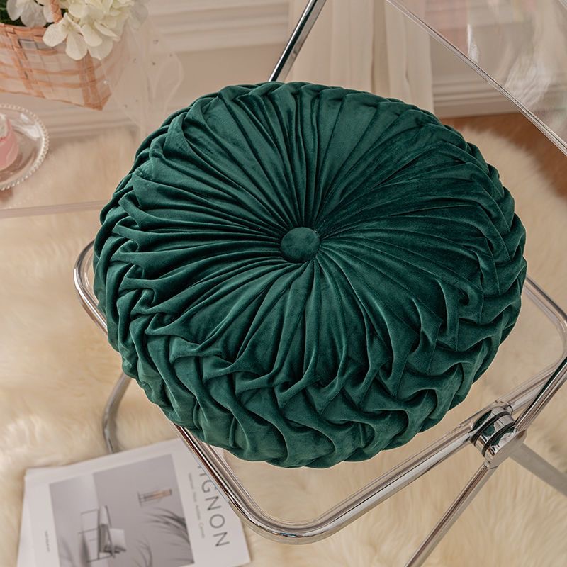 Modern Round Pumpkin Pillow - Flannel Decorative Cushion for Home Decor