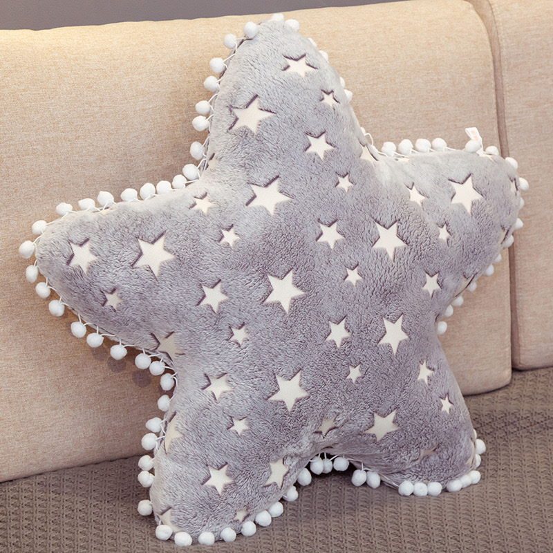 Soft Moon Pillow - Plush Stuffed Toy Throw for Bedroom Decor