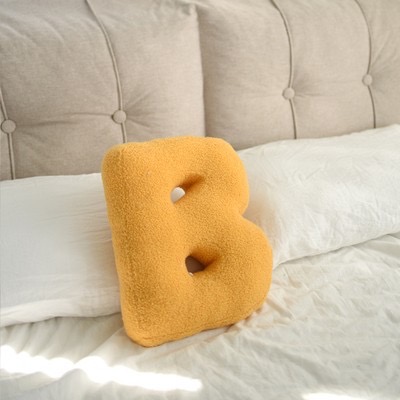 Designer Contour Letter Pillow - Luxurious Soft and Durable Decorative Cushion