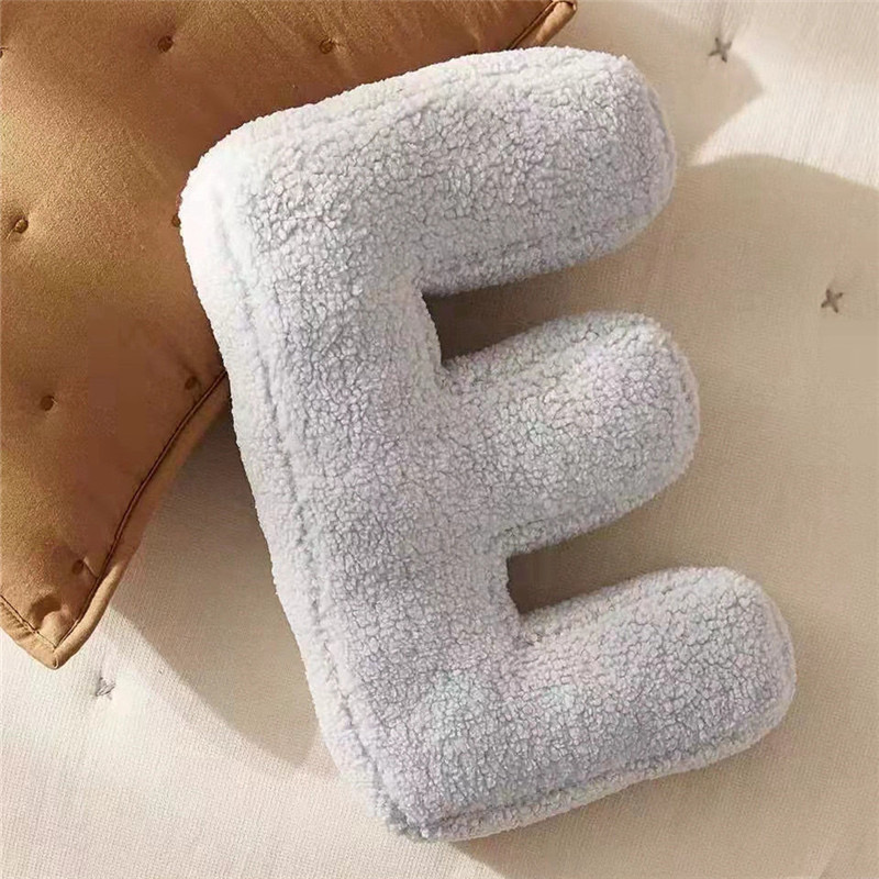 Designer Contour Letter Pillow - Luxurious Soft and Durable Decorative Cushion