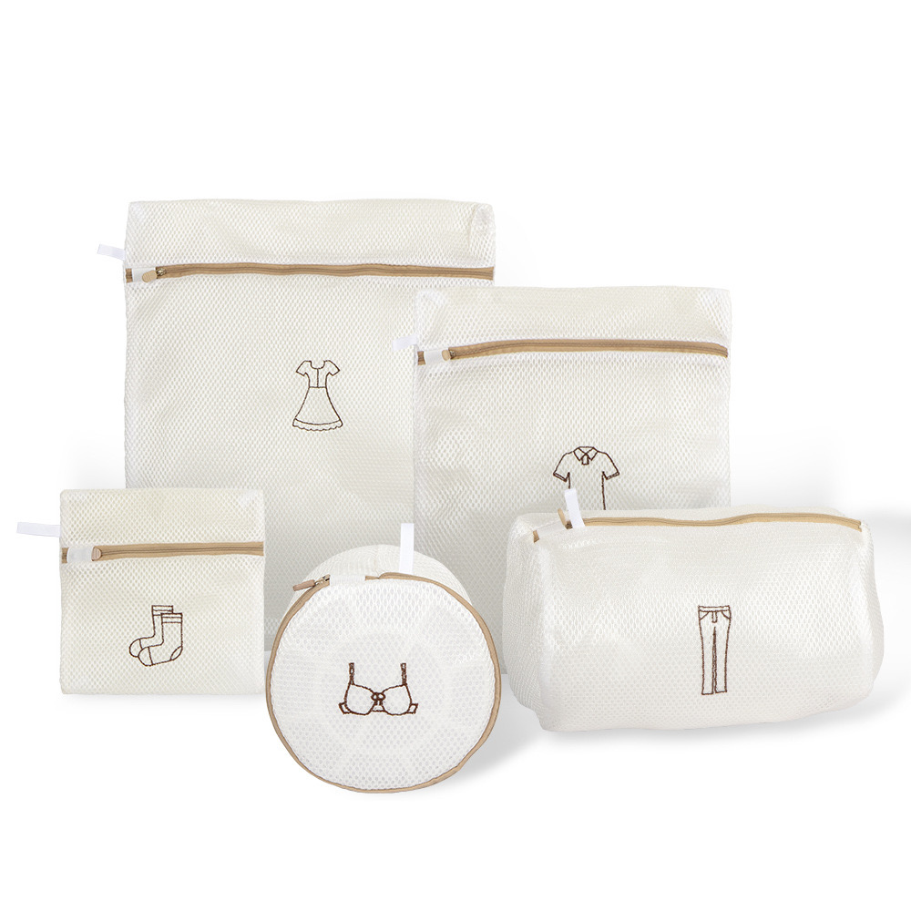 Premium Embroidered Washing Machine Laundry Bag - Thickened, Delicate Care