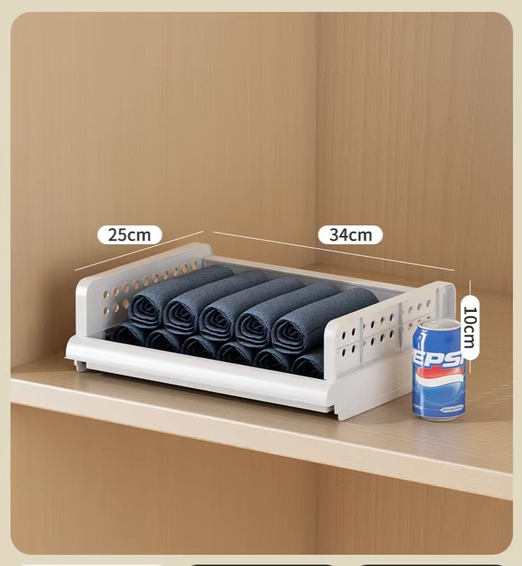 Drawer Style Stackable Clothes Sorting and Storage Basket (1 Piece)
