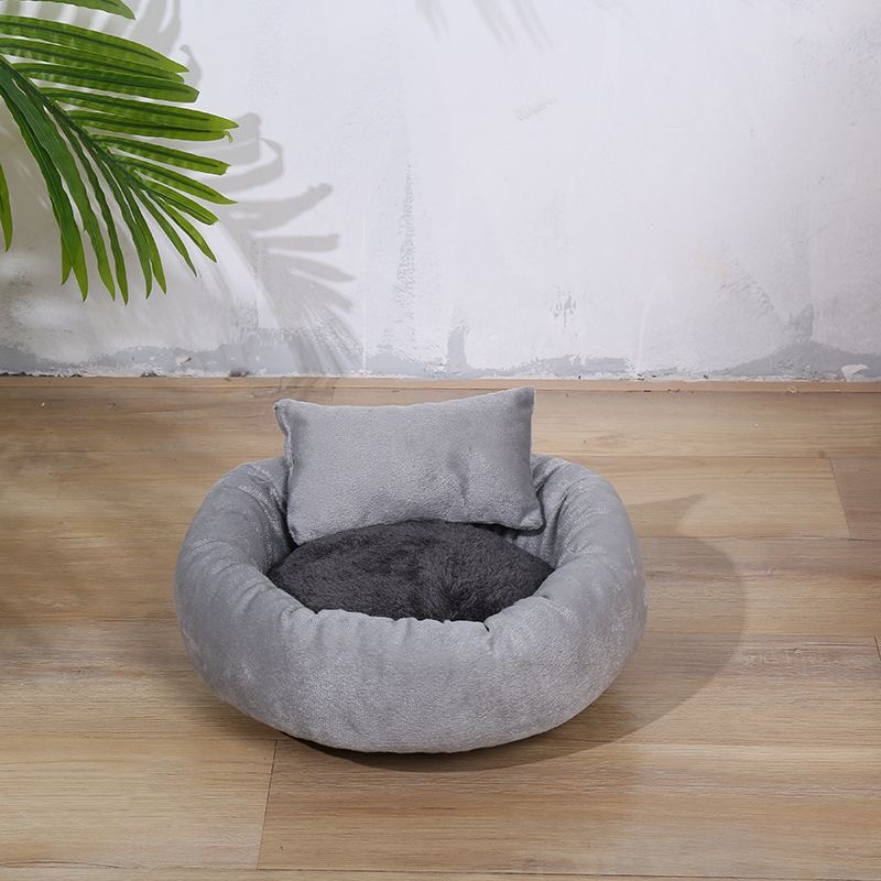 Soft Pet Basket Bed Cozy Dog Bedding with Toy Integration for Ultimate Comfort