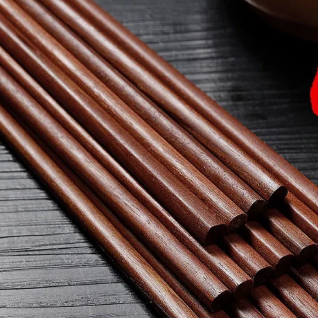 Chopsticks Made Of Solid Wood For Household Use (Five Pairs/ Set) 