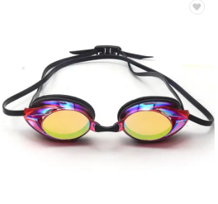 Trendy Adult Racing Swimming Goggles with Electroplating Anti-fog UV Swim Gaggles