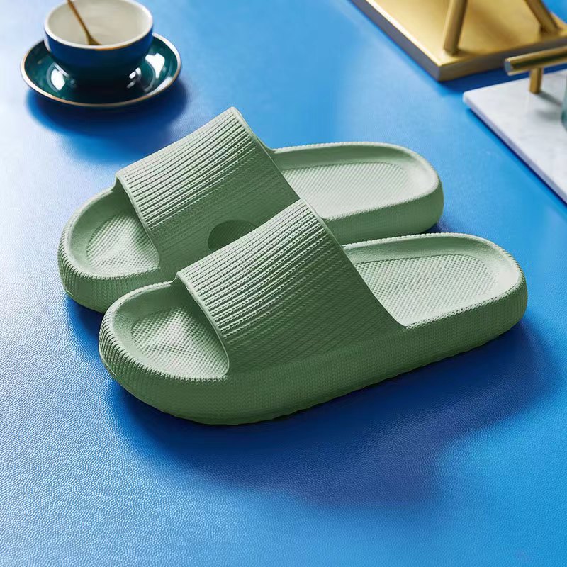 Couple Home Slippers Foam Glossy Kid's Parent-Child Slippers Beach Home Bathing Shoes 