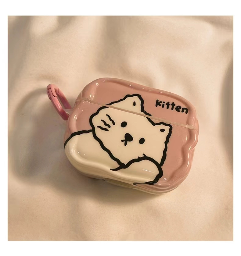 Popular cartoon cute simple wireless earphone protective cover