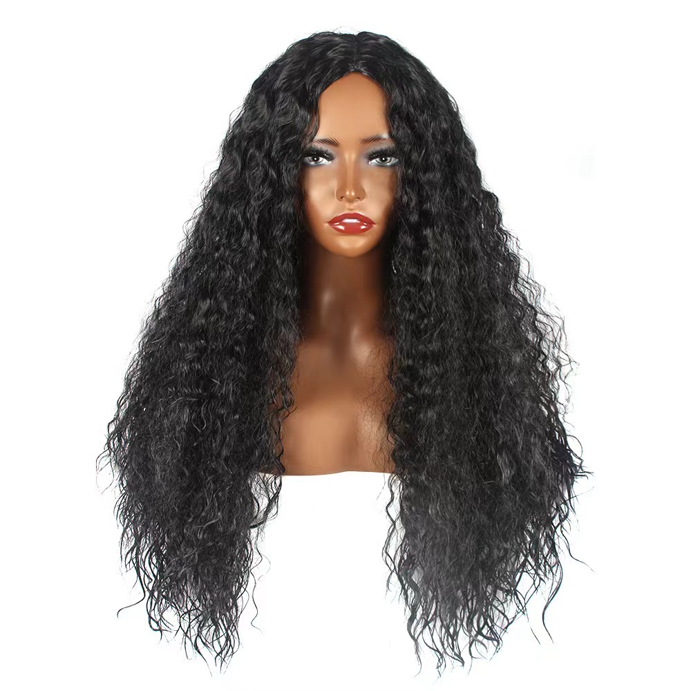 New fashionable colored long curly wig