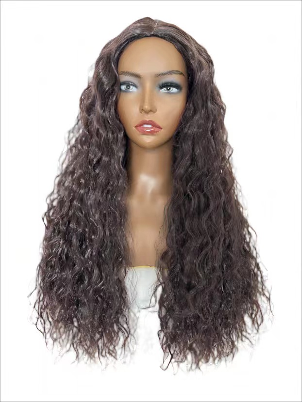 New fashionable colored long curly wig