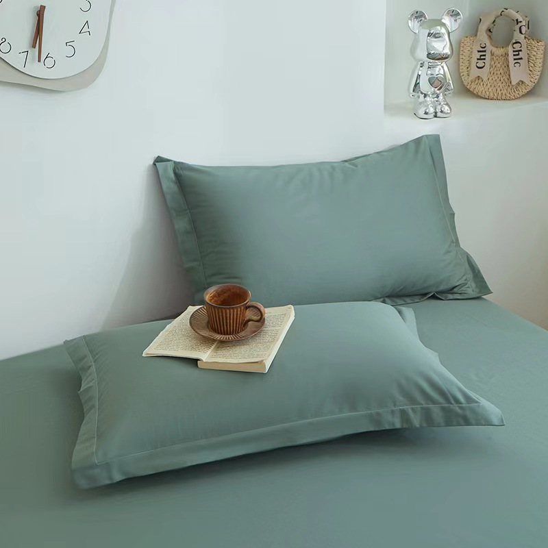 Classic Solid Color Comfortable and Breathable Cotton Pillow Covers (2 Pieces)