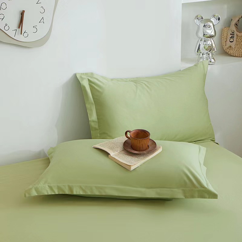 Classic Solid Color Comfortable and Breathable Cotton Pillow Covers (2 Pieces)