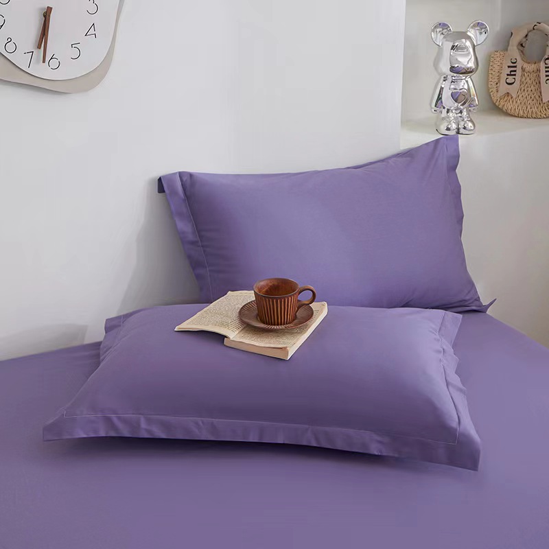 Classic Solid Color Comfortable and Breathable Cotton Pillow Covers (2 Pieces)