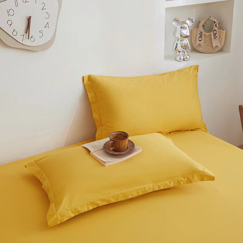 Classic Solid Color Comfortable and Breathable Cotton Pillow Covers (2 Pieces)