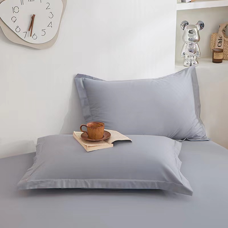 Classic Solid Color Comfortable and Breathable Cotton Pillow Covers (2 Pieces)