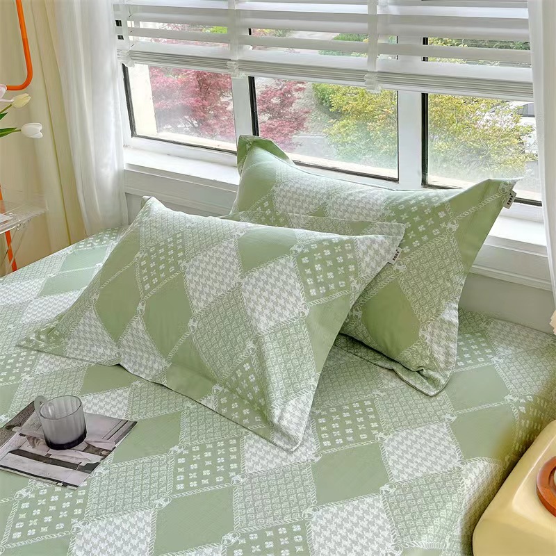 2-Pack Pure Cotton Coarse Fabric Thickened and Enlarged Household Pillowcases 