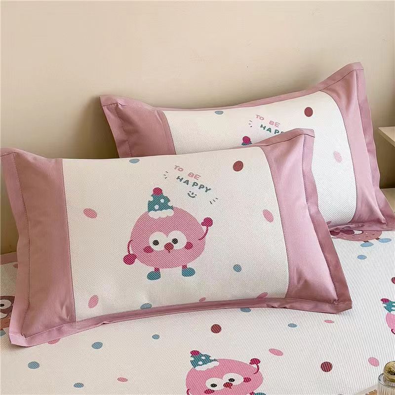 Premium Summer Ice Silk Cartoon Pillowcases set (2 Case)